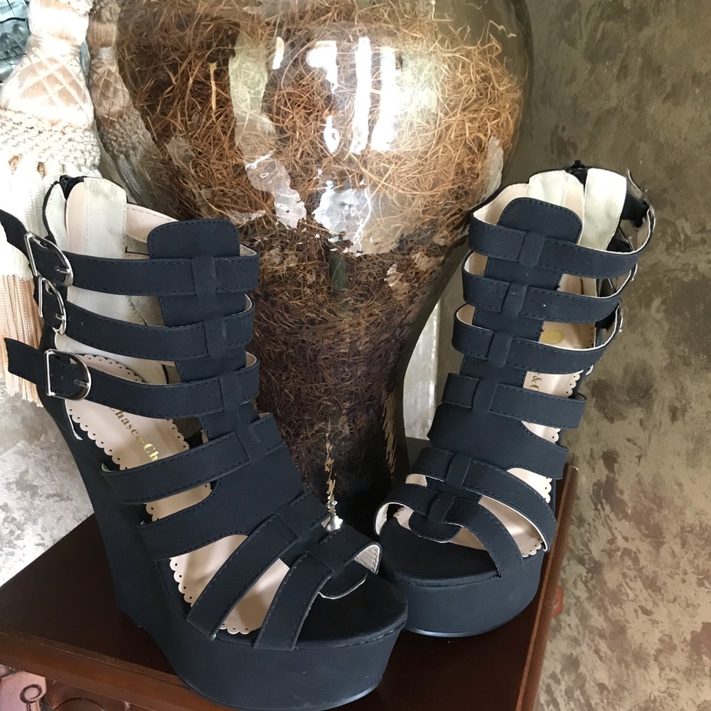 Black 6 Inch Platform Shoes
